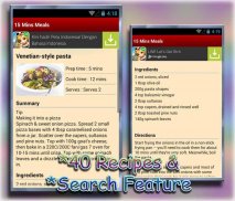 15 Minutes Meals Recipes Easy screenshot 1