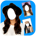 Women Fashion Hats Photo Suit Icon