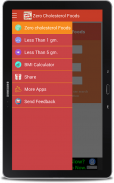 Zero & Low Cholesterol Foods screenshot 0