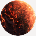 3D Flame doom planet live wallpaper