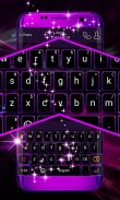 Purple Flame GO Keyboard theme screenshot 0
