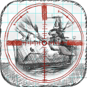 Sea Battle Battleship in linea Icon