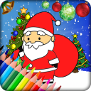 Free Christmas painting-Santa coloring book Icon
