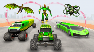 Ramp Car Robot Transforming Game: Robot Car Games screenshot 2