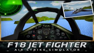 F18 مقاتلة الضربة الجوية 3D screenshot 4