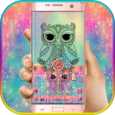 Owl Kika Emoji Keyboard Theme