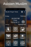 Waktu Shalat Muslim: Qibla Finder, Quran, Compass screenshot 1