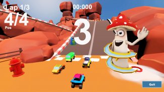 Mini Car Racing Simulator - Race Animal Highway screenshot 2