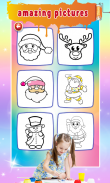 Christmas Coloring Book Glitter For Kids screenshot 0