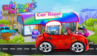 Mr. Fat Unicorn's Car Business! Car Wash & repair screenshot 0