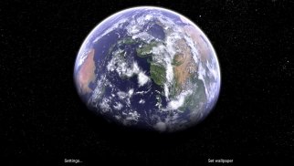 Earth & Moon in HD Gyro 3D Parallax Live Wallpaper screenshot 2