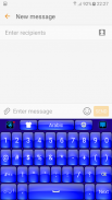 الأزرق لوحة المفاتيح screenshot 1