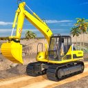 Sand Excavator Crane Simulator:Heavy Construction Icon