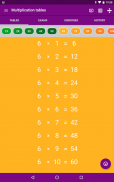 Multiplication tables screenshot 9