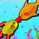 Fun Fish Love Kiss Icon