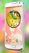 Flowers Clock Widgets screenshot 1