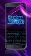 Flawlessamethyst tema do teclado screenshot 2