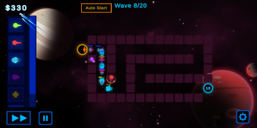 Space Arcade Tower Defense 2D screenshot 5