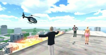 Police Helicopter City Flying screenshot 2