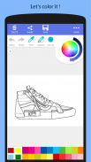 Cool Sneakers Coloring Book screenshot 1
