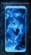 Ice Fire Wolf Wallpapers screenshot 5