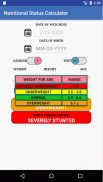 Children Nutritional Status Calculator screenshot 2