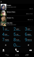 exDialer Black ICS Theme screenshot 0