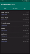 Missed Call Duration screenshot 1
