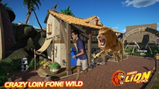 Angry Lion Rampage: City Attack,Simulator 3D screenshot 3