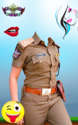 Women police suit photo editor screenshot 1