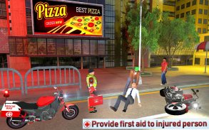 Bike Rescue Driver Ambulance Game screenshot 1