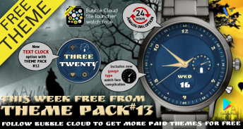 Watch Face Theme Bubble Cloud screenshot 6