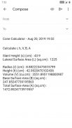 Cone Calculator screenshot 2