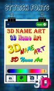 3D Name Art Photo Editor, Text screenshot 2