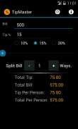 Tip Master Tip Calculator screenshot 1