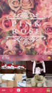 Tema de Teclado Pink Rose screenshot 3