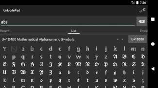 Unicode Pad screenshot 6