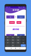 Weight Converter : KG to LBS & LBS to KG Converter screenshot 2