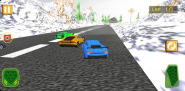 Extreme  Hills Snow Car Racing screenshot 1