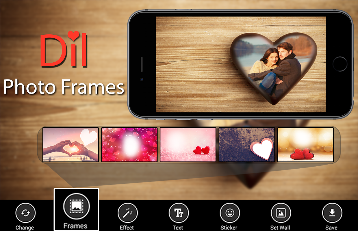 4 photos Love Photo frame effect