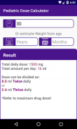 Pediatric Dose Calculator screenshot 1