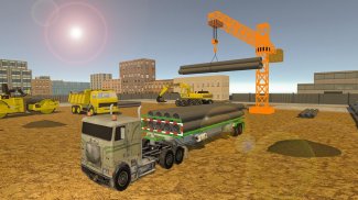 City pipeline dig in simulator: 3D construction screenshot 3