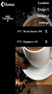 Tasty Coffee Clock Widget screenshot 1