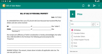 Bill of Sale Maker screenshot 7