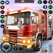Thành phố lính cứu hỏa xe tải lái xe cứu hộ mô screenshot 5