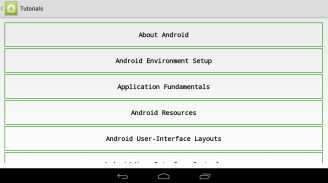 TUTORIAL FOR ANDROID screenshot 1