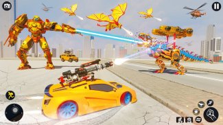 Flying Dino Robot Car Games screenshot 0