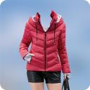 Women Winter Jacket Suit Icon