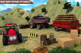 Drive Tractor trolley Offroad Cargo- Free Games screenshot 3