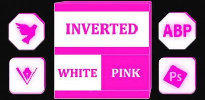 Inverted White and Pink Icon Pack v2